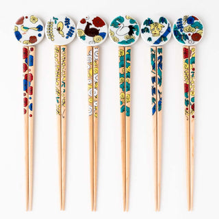 Kutani Seal | Bamboo with Chopstick Holder