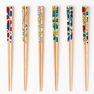 Kutani Seal | Chrysanthemum with Chopstick Holder