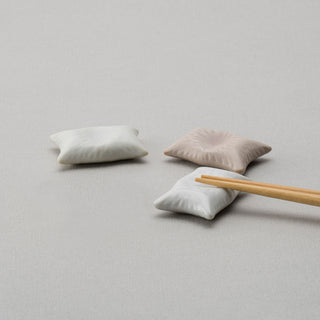 Pillow Chopstick Rest | Silk White, Cotton White, Pink